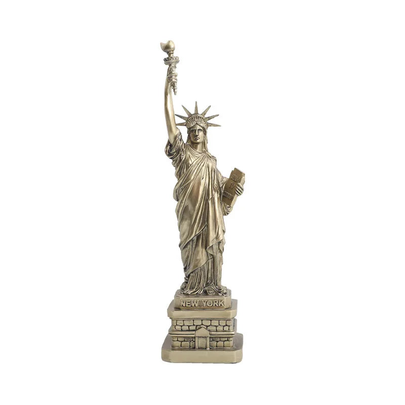 USA Landmarks Statue of Liberty  Desktop Creative Home Office  Decoration Ornaments Room Wine Cabinet Crafts Gift