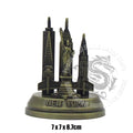 Metal American New York Landmarks Set Statue of Liberty Empire State Golden Gate Bridge Freedom Tower Souvenir Gift Home Decor