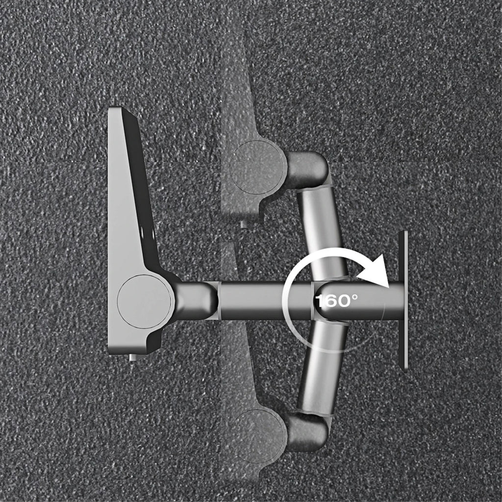 Minimalist black brass LED digital display wall mounted basin faucet with embedded hot&cold water 2-hole waterfall bathroom Tap