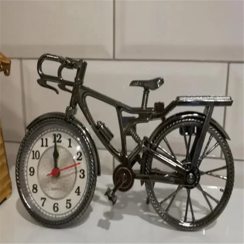 Fashion Tide Retro European and American Bicycle Alarm Clock Set Table Clock