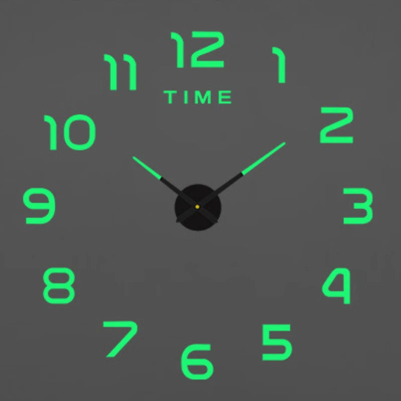 2026 Modern Design Large Wall Clock 3D DIY Quartz Clocks Fashion Watches Acrylic Mirror Stickers Living Room Home Decor Horloge