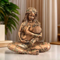 Mother Earth Resin Statue Handcrafted Nature Goddess Figurine for Home Decor Christmas Gift Spiritual Earth-Themed Decoration
