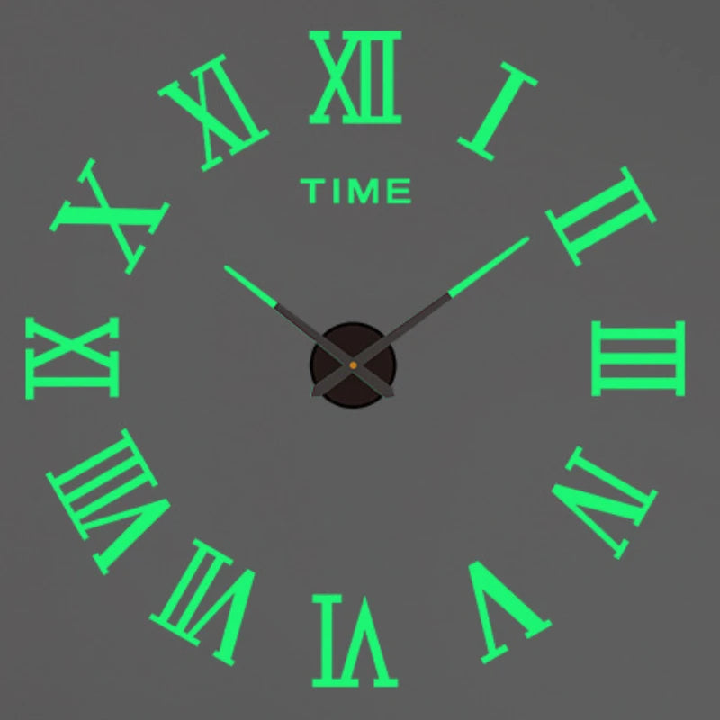 2026 Modern Design Large Wall Clock 3D DIY Quartz Clocks Fashion Watches Acrylic Mirror Stickers Living Room Home Decor Horloge