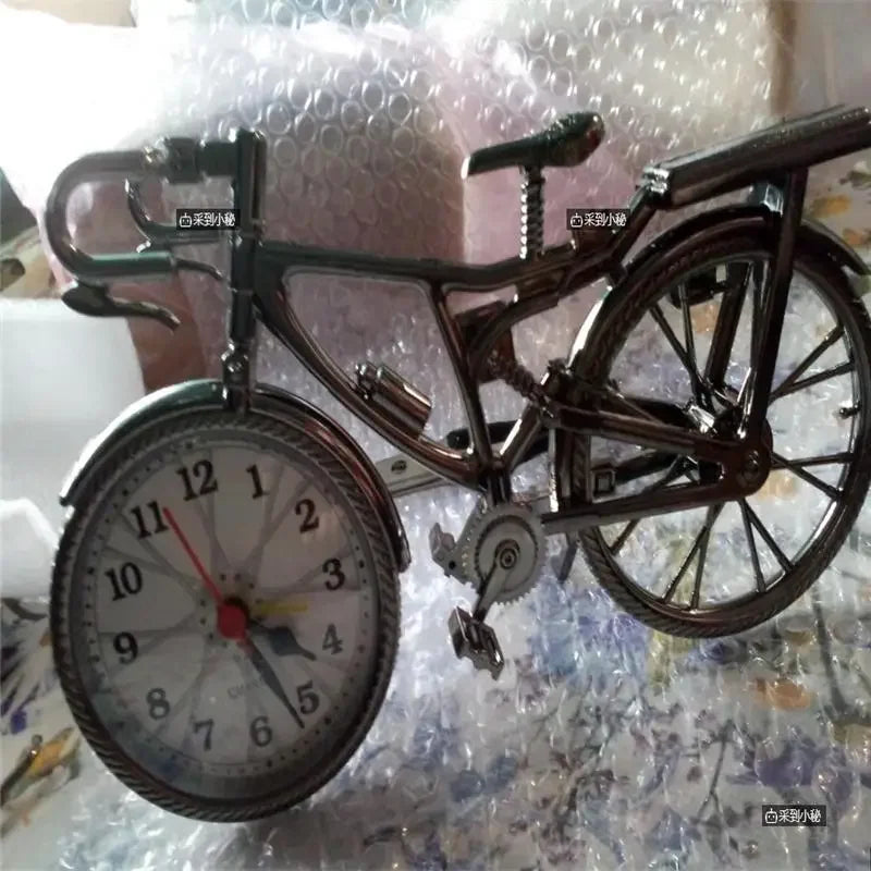 Fashion Tide Retro European and American Bicycle Alarm Clock Set Table Clock