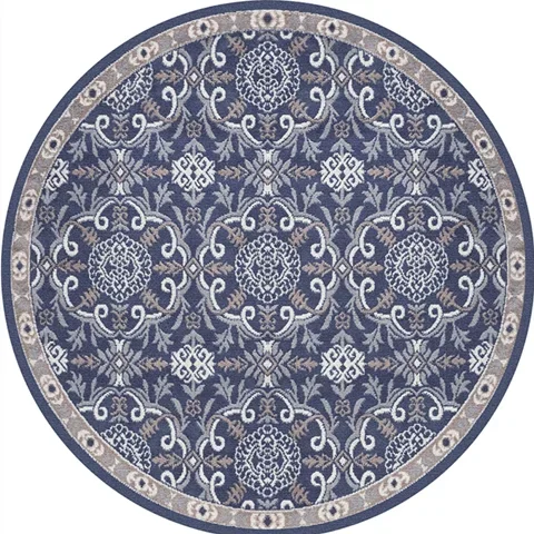 American Retro Home Carpets for Living Room Large Area Anti-slip Floor Mat Bedroom Decor Bedside Carpet Luxury Round Lounge Rug