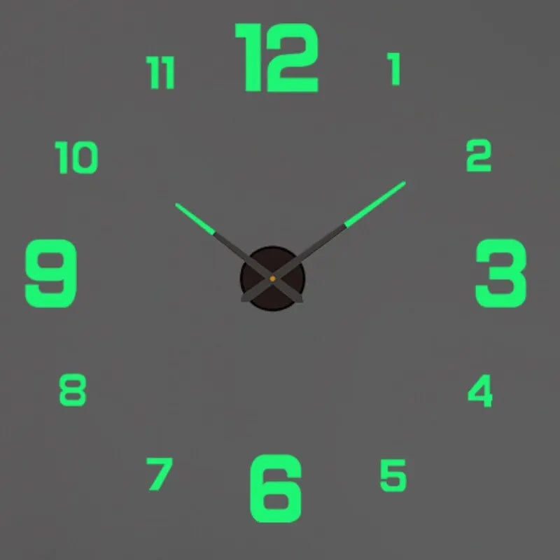 2026 Modern Design Large Wall Clock 3D DIY Quartz Clocks Fashion Watches Acrylic Mirror Stickers Living Room Home Decor Horloge