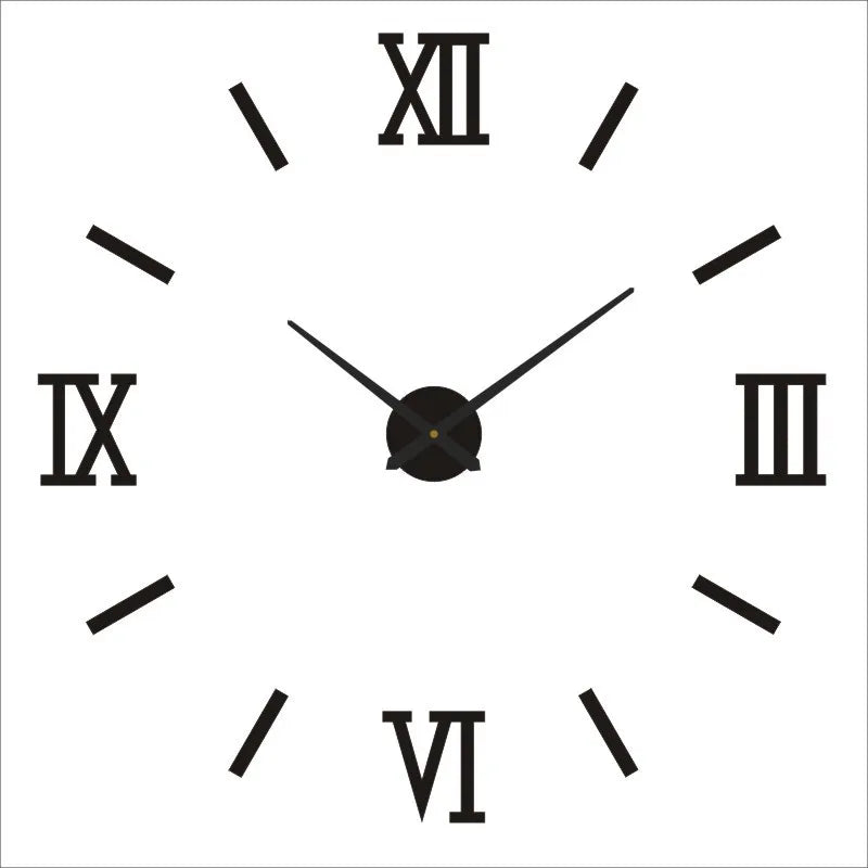 2026 Modern Design Large Wall Clock 3D DIY Quartz Clocks Fashion Watches Acrylic Mirror Stickers Living Room Home Decor Horloge