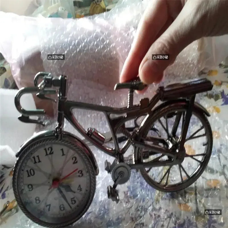 Fashion Tide Retro European and American Bicycle Alarm Clock Set Table Clock