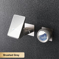 Minimalist black brass LED digital display wall mounted basin faucet with embedded hot&cold water 2-hole waterfall bathroom Tap