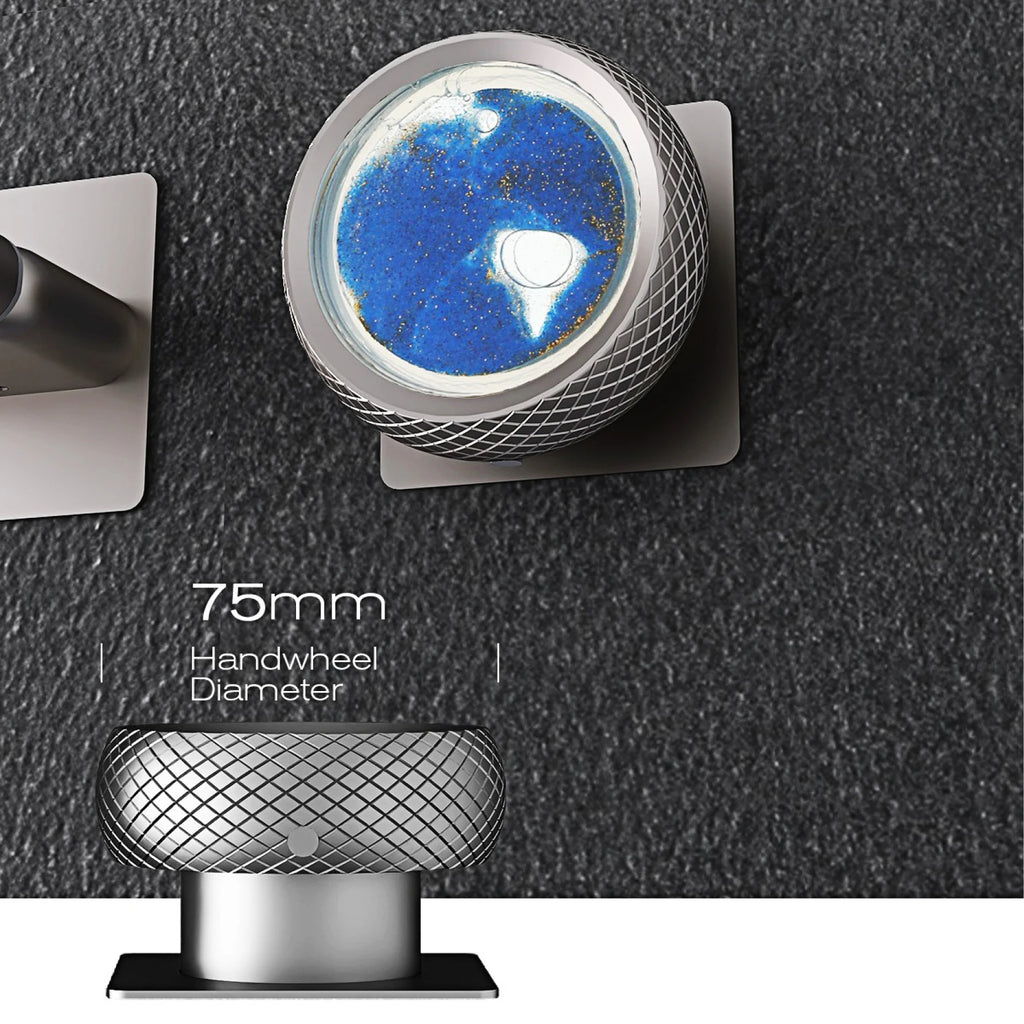 Minimalist black brass LED digital display wall mounted basin faucet with embedded hot&cold water 2-hole waterfall bathroom Tap