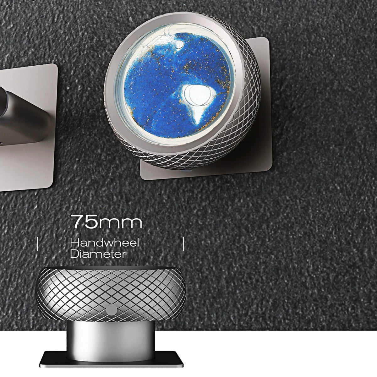 Minimalist black brass LED digital display wall mounted basin faucet with embedded hot&cold water 2-hole waterfall bathroom Tap