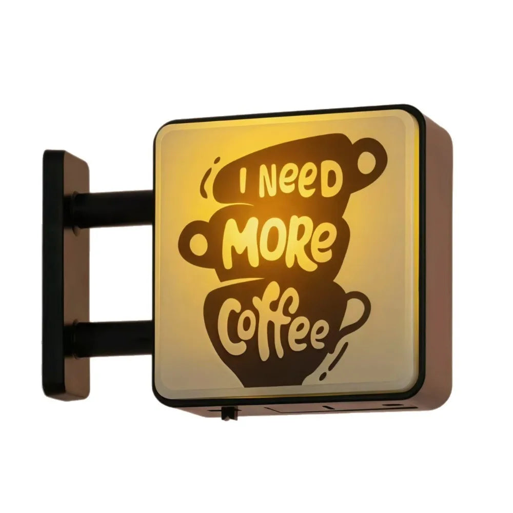 Retro Coffee Shop Fridge Magnet, Glowing Miniature Pegboard Refrigerator Magnet, Creative Coffee Corner Magnetic Ornament, Home