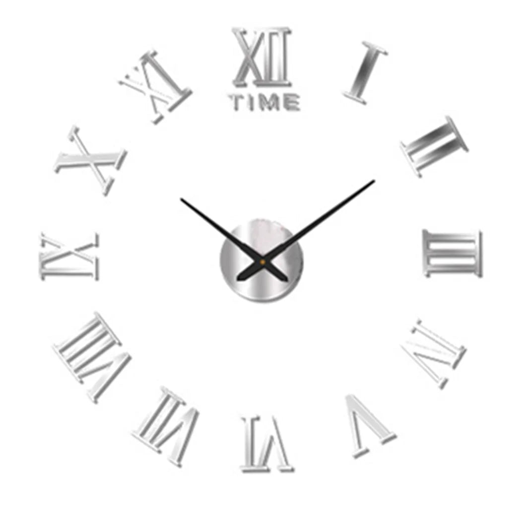 2026 Modern Design Large Wall Clock 3D DIY Quartz Clocks Fashion Watches Acrylic Mirror Stickers Living Room Home Decor Horloge