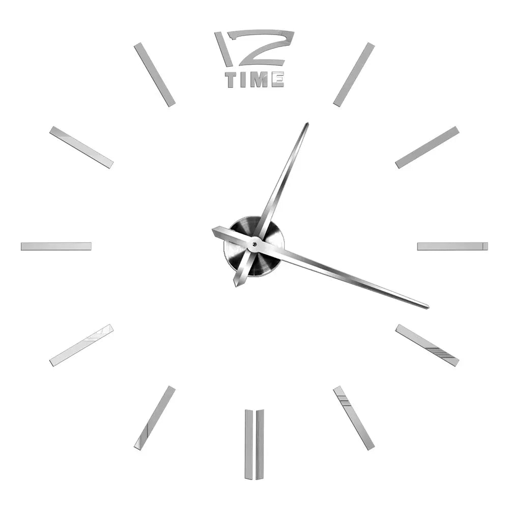 2026 Modern Design Large Wall Clock 3D DIY Quartz Clocks Fashion Watches Acrylic Mirror Stickers Living Room Home Decor Horloge
