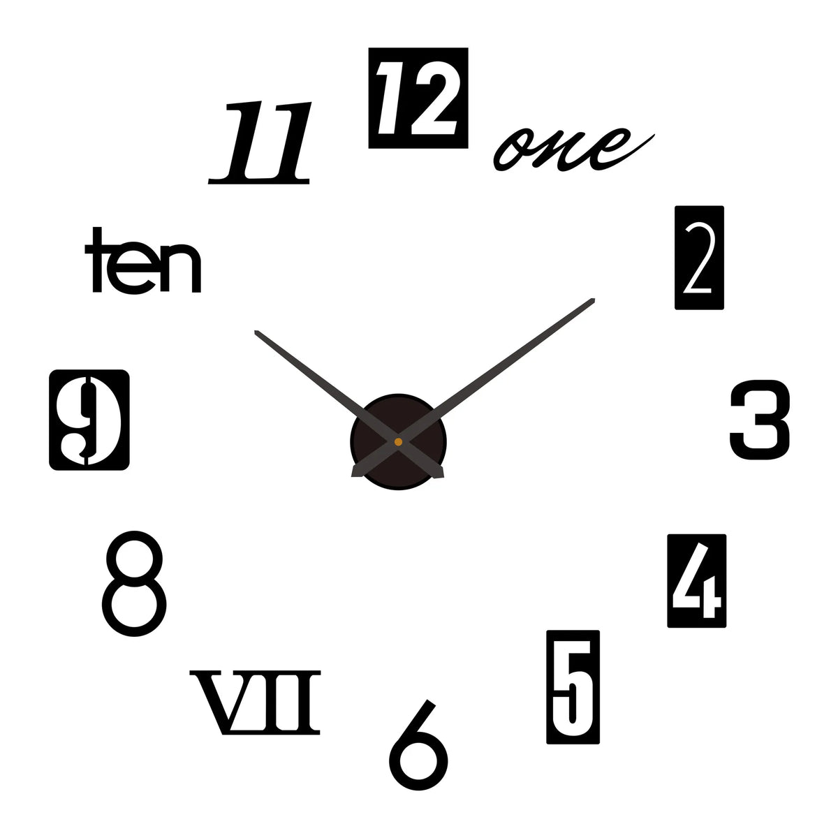 2026 Modern Design Large Wall Clock 3D DIY Quartz Clocks Fashion Watches Acrylic Mirror Stickers Living Room Home Decor Horloge