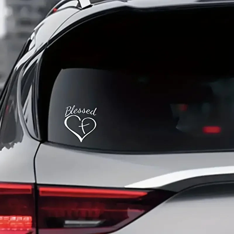 Car Jesus Sticker The Front And Rear Window Car Home Stickers, Heart-shaped Car Stickers, Car Body Stickers